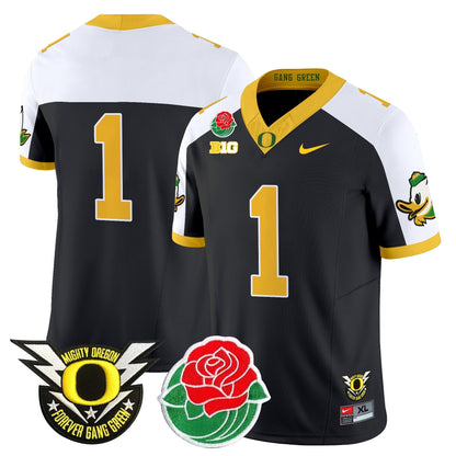 ORE 2025 Rose Bowl Game & BIG Patch Vapor Limited Jersey - All Stitched