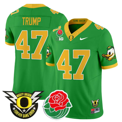 ORE 2025 Rose Bowl Game & BIG Patch Vapor Limited Jersey - All Stitched