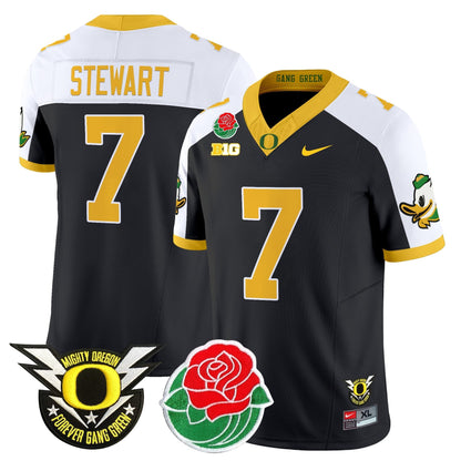 ORE 2025 Rose Bowl Game & BIG Patch Vapor Limited Jersey - All Stitched