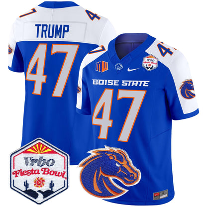 Boise State Broncos 2024 The Fiesta Bowl Patch Vapor Limited Jersey - All Stitched