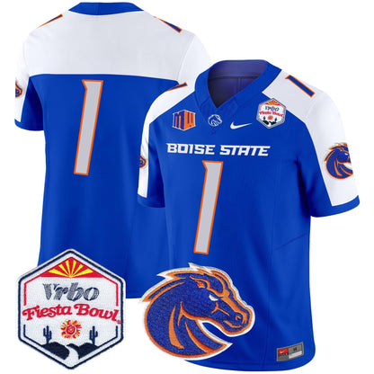 Boise State Broncos 2024 The Fiesta Bowl Patch Vapor Limited Jersey - All Stitched