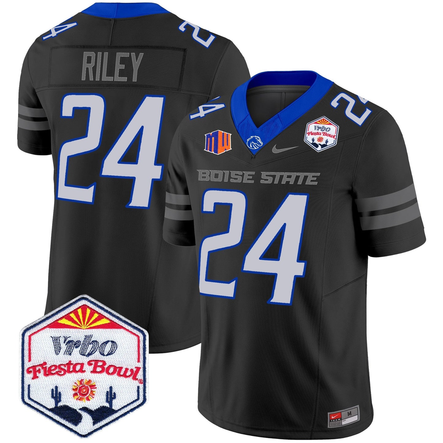Boise State Broncos 2024 The Fiesta Bowl Patch Vapor Limited Jersey - All Stitched