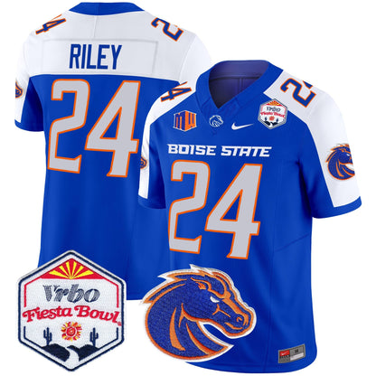 Boise State Broncos 2024 The Fiesta Bowl Patch Vapor Limited Jersey - All Stitched