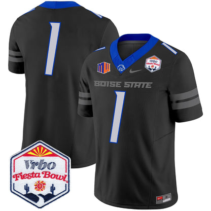 Boise State Broncos 2024 The Fiesta Bowl Patch Vapor Limited Jersey - All Stitched