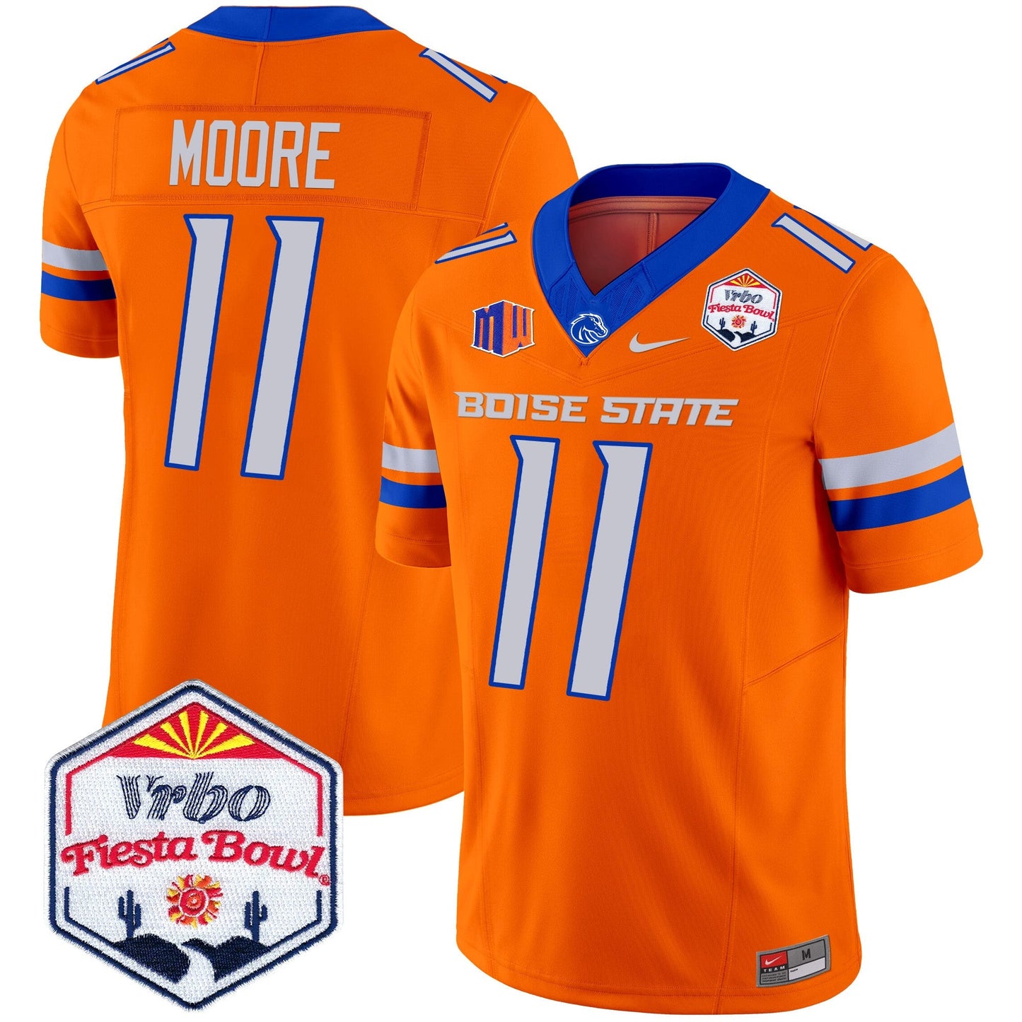 Boise State Broncos 2024 The Fiesta Bowl Patch Vapor Limited Jersey - All Stitched