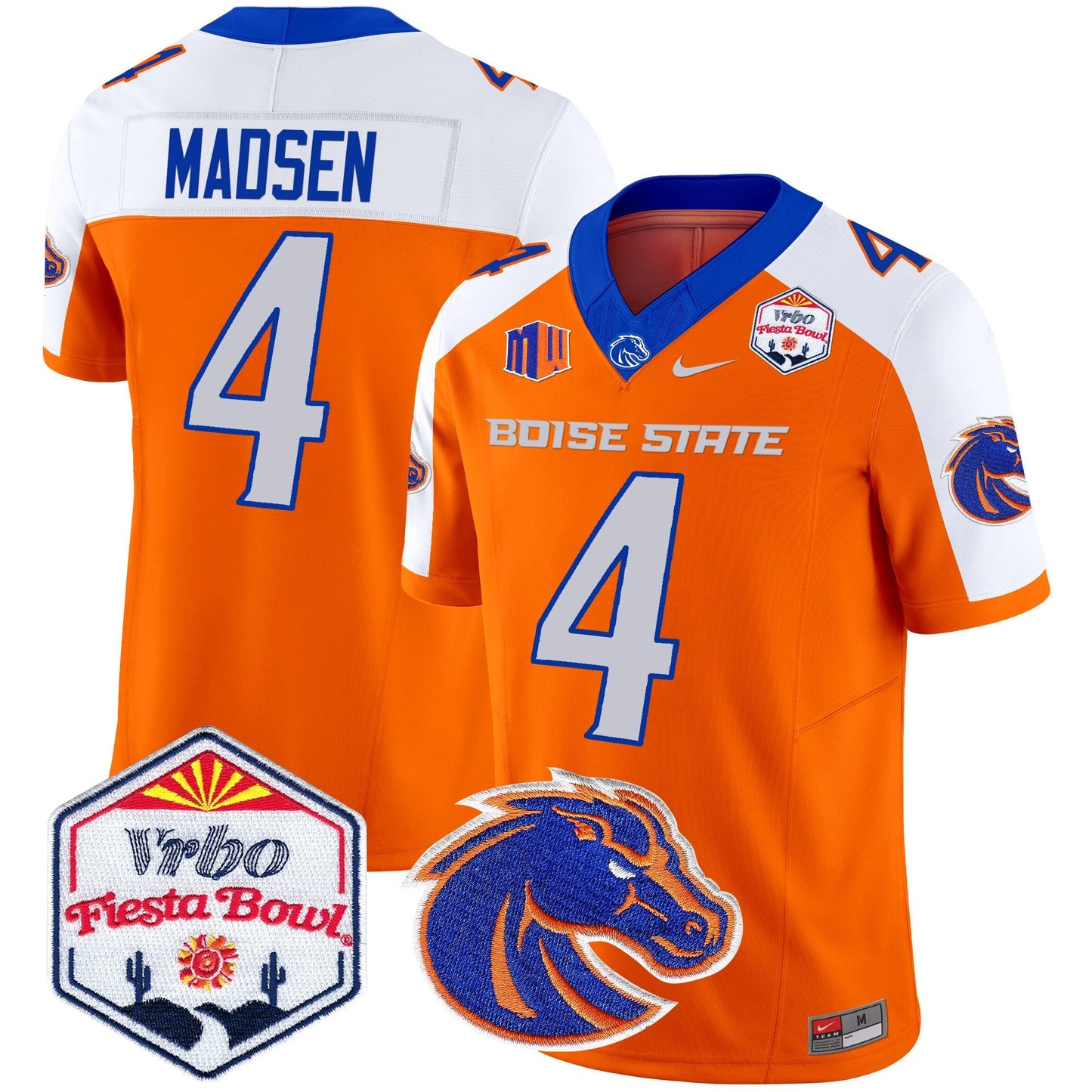 Boise State Broncos 2024 The Fiesta Bowl Patch Vapor Limited Jersey - All Stitched