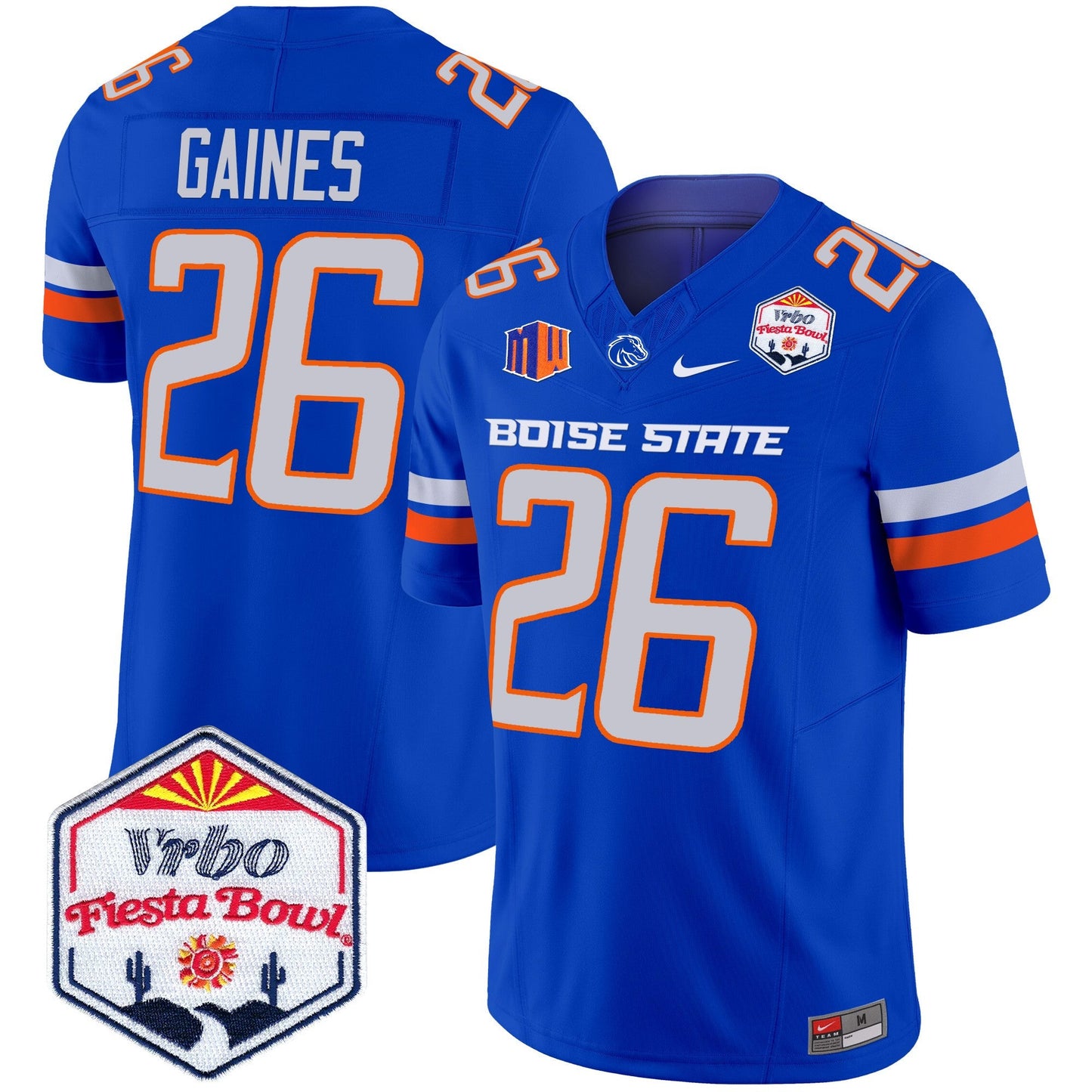 Boise State Broncos 2024 The Fiesta Bowl Patch Vapor Limited Jersey - All Stitched