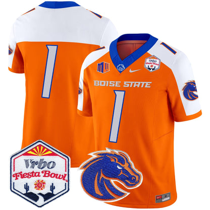 Boise State Broncos 2024 The Fiesta Bowl Patch Vapor Limited Jersey - All Stitched