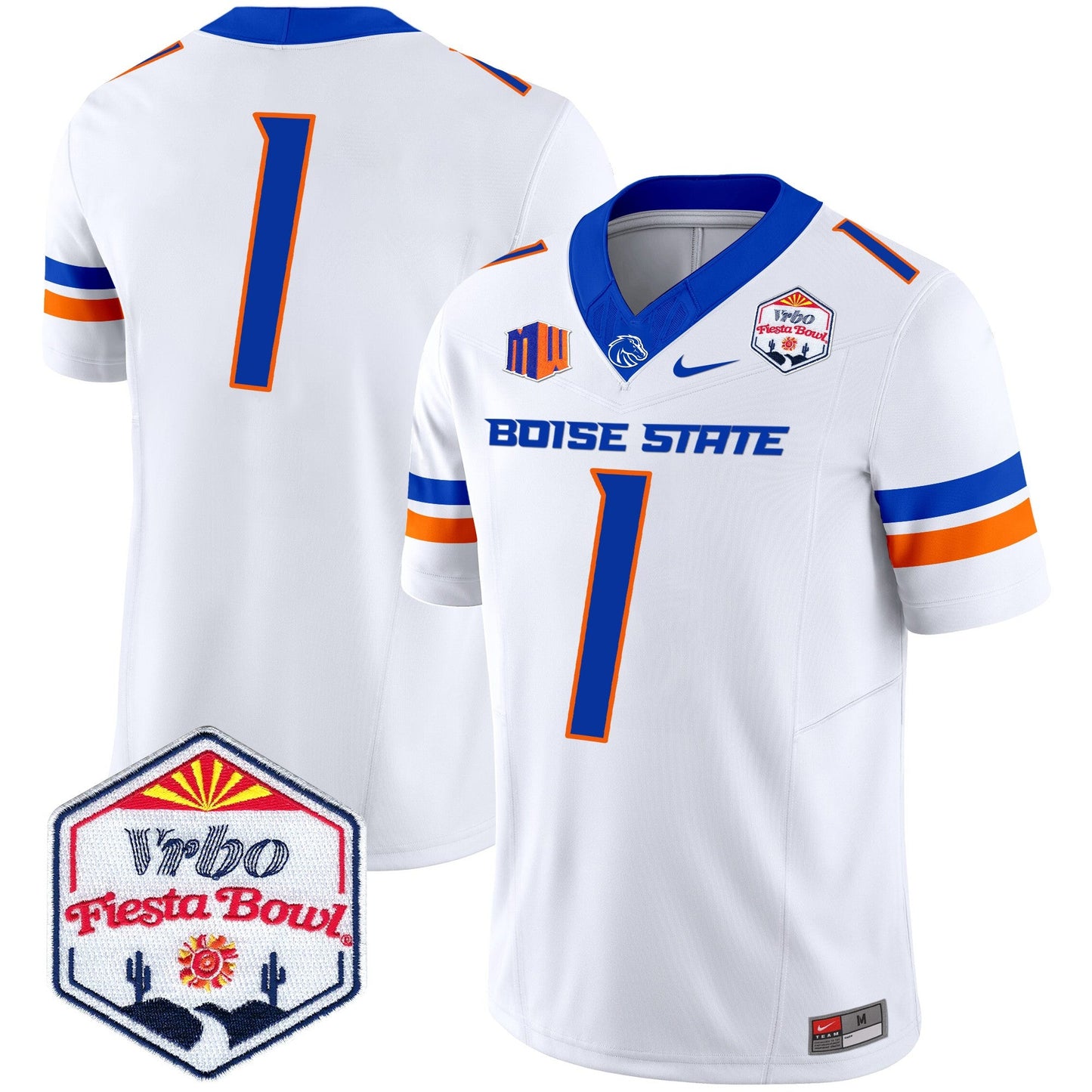 Boise State Broncos 2024 The Fiesta Bowl Patch Vapor Limited Jersey - All Stitched