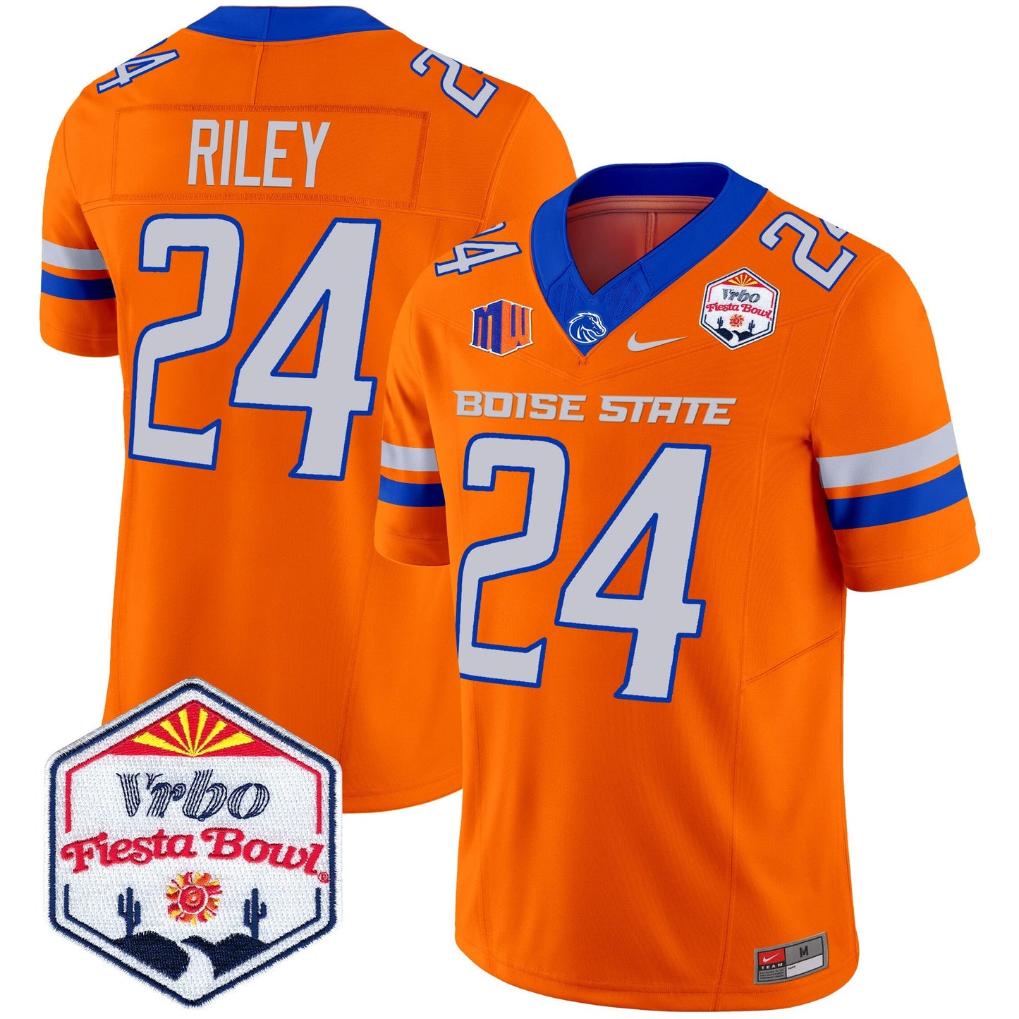 Boise State Broncos 2024 The Fiesta Bowl Patch Vapor Limited Jersey - All Stitched