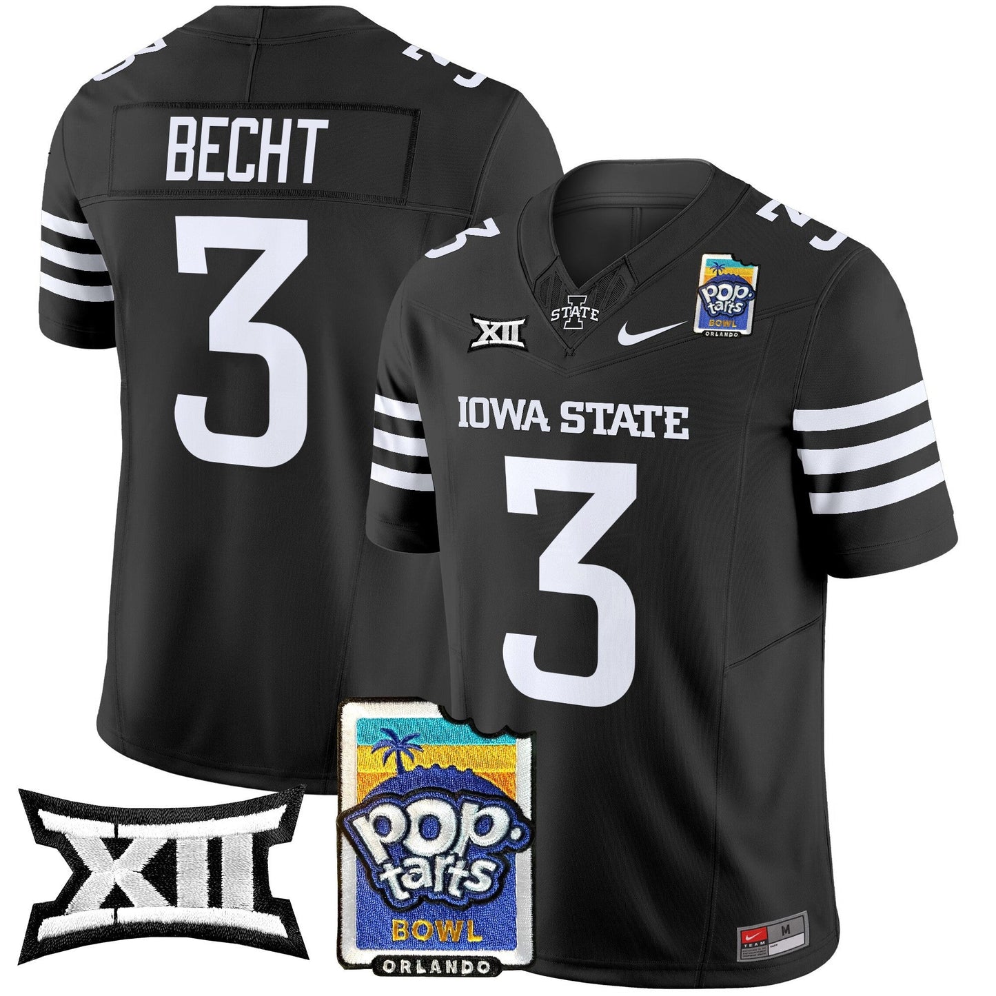 Iowa State Cyclones 2025 PopTarts Bowl Patch Vapor Limited Jersey - All Stitched