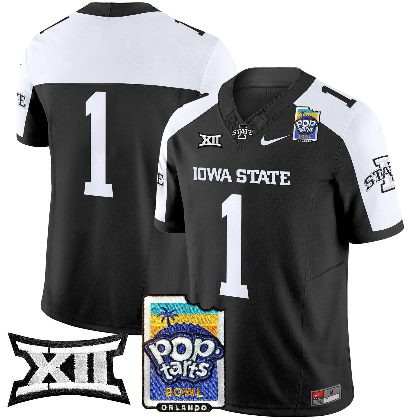 Iowa State Cyclones 2025 PopTarts Bowl Patch Vapor Limited Jersey - All Stitched