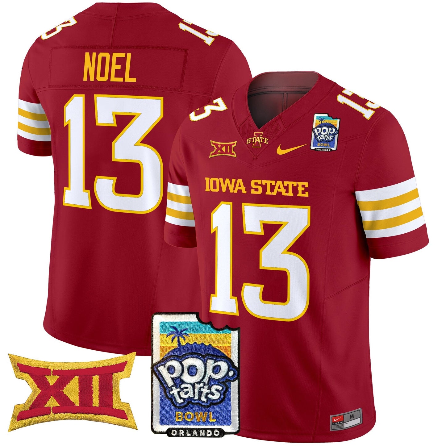 Iowa State Cyclones 2025 PopTarts Bowl Patch Vapor Limited Jersey - All Stitched