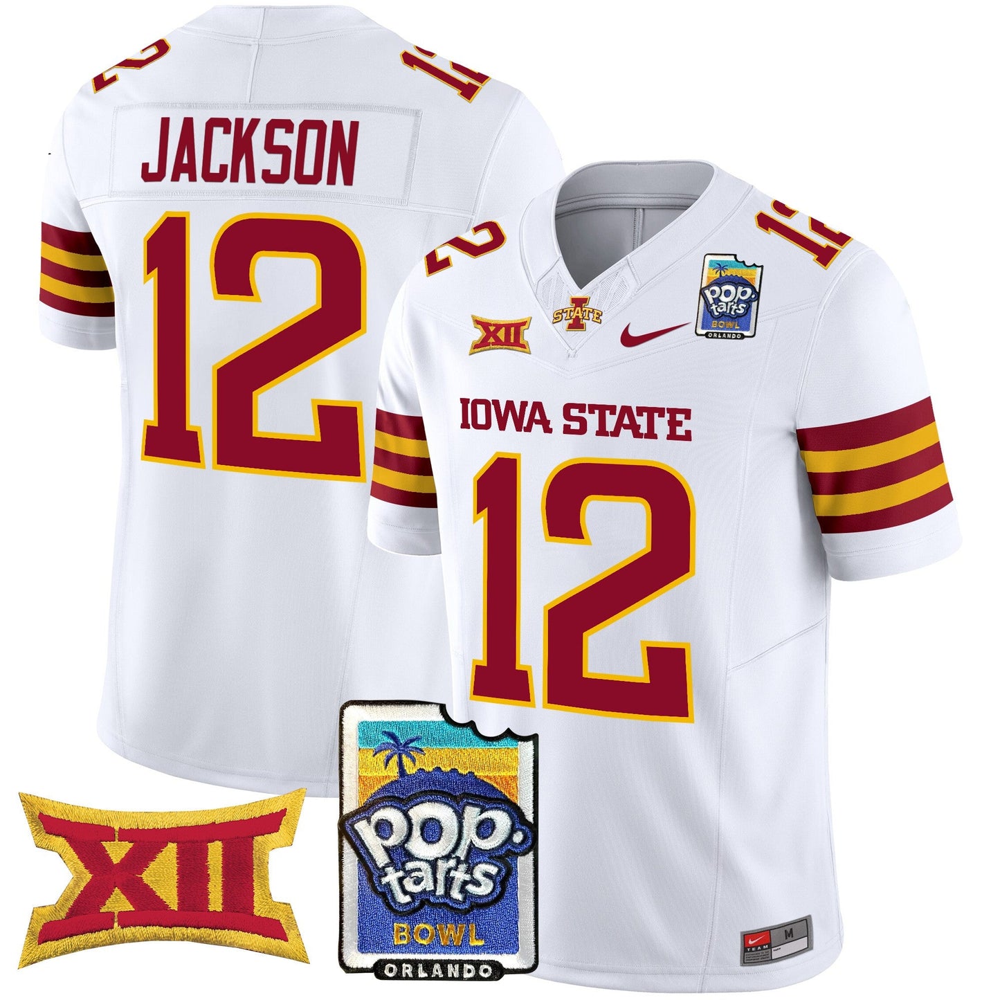 Iowa State Cyclones 2025 PopTarts Bowl Patch Vapor Limited Jersey - All Stitched