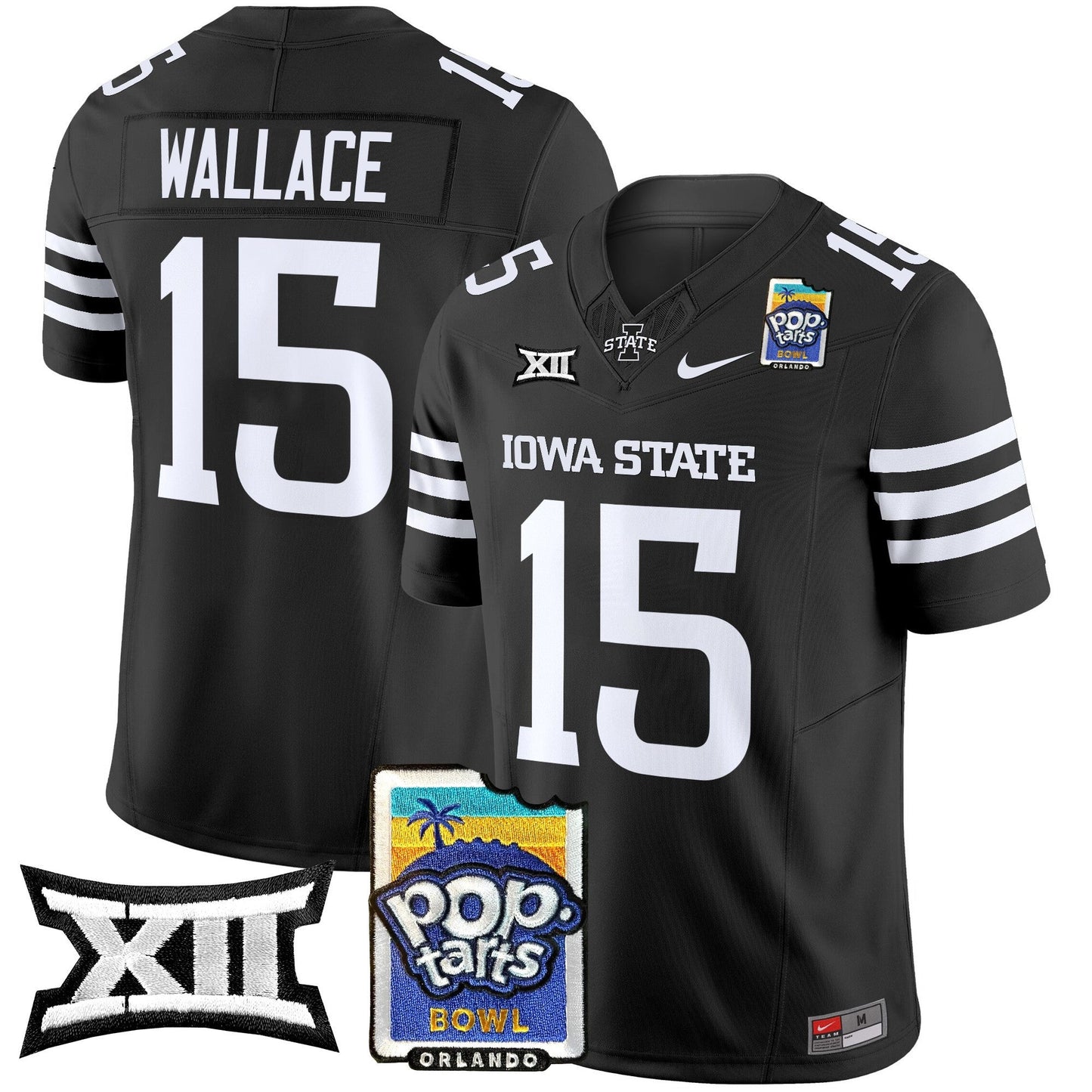 Iowa State Cyclones 2025 PopTarts Bowl Patch Vapor Limited Jersey - All Stitched