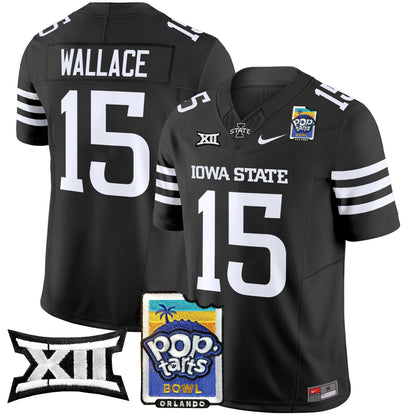 Iowa State Cyclones 2025 PopTarts Bowl Patch Vapor Limited Jersey - All Stitched