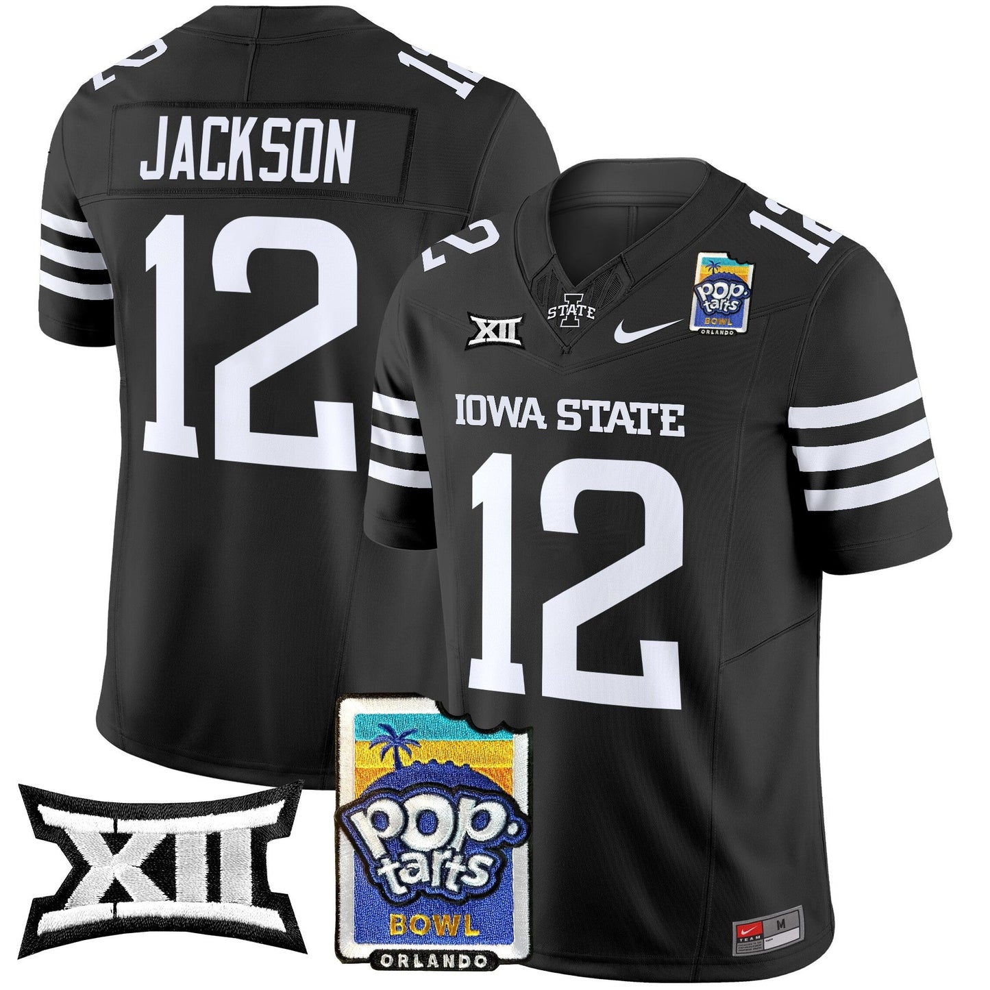 Iowa State Cyclones 2025 PopTarts Bowl Patch Vapor Limited Jersey - All Stitched