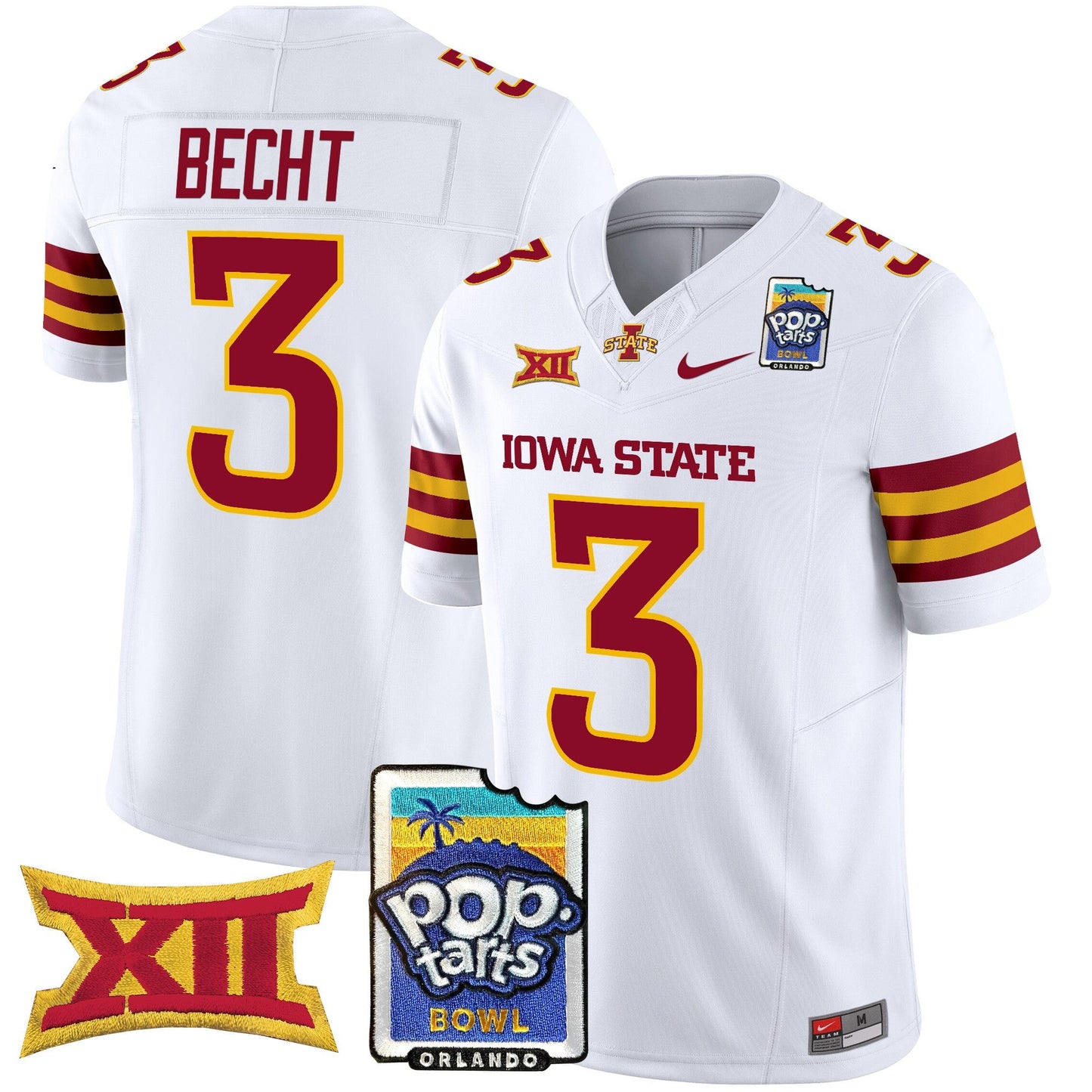 Iowa State Cyclones 2025 PopTarts Bowl Patch Vapor Limited Jersey - All Stitched
