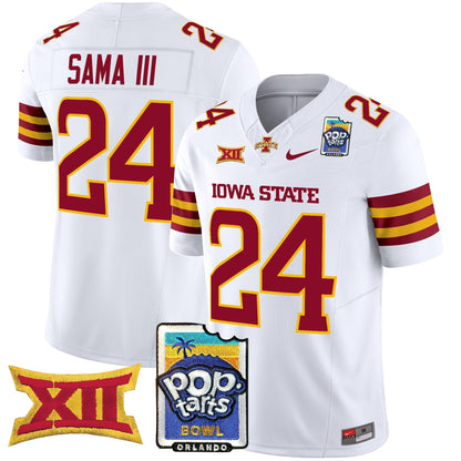 Iowa State Cyclones 2025 PopTarts Bowl Patch Vapor Limited Jersey - All Stitched