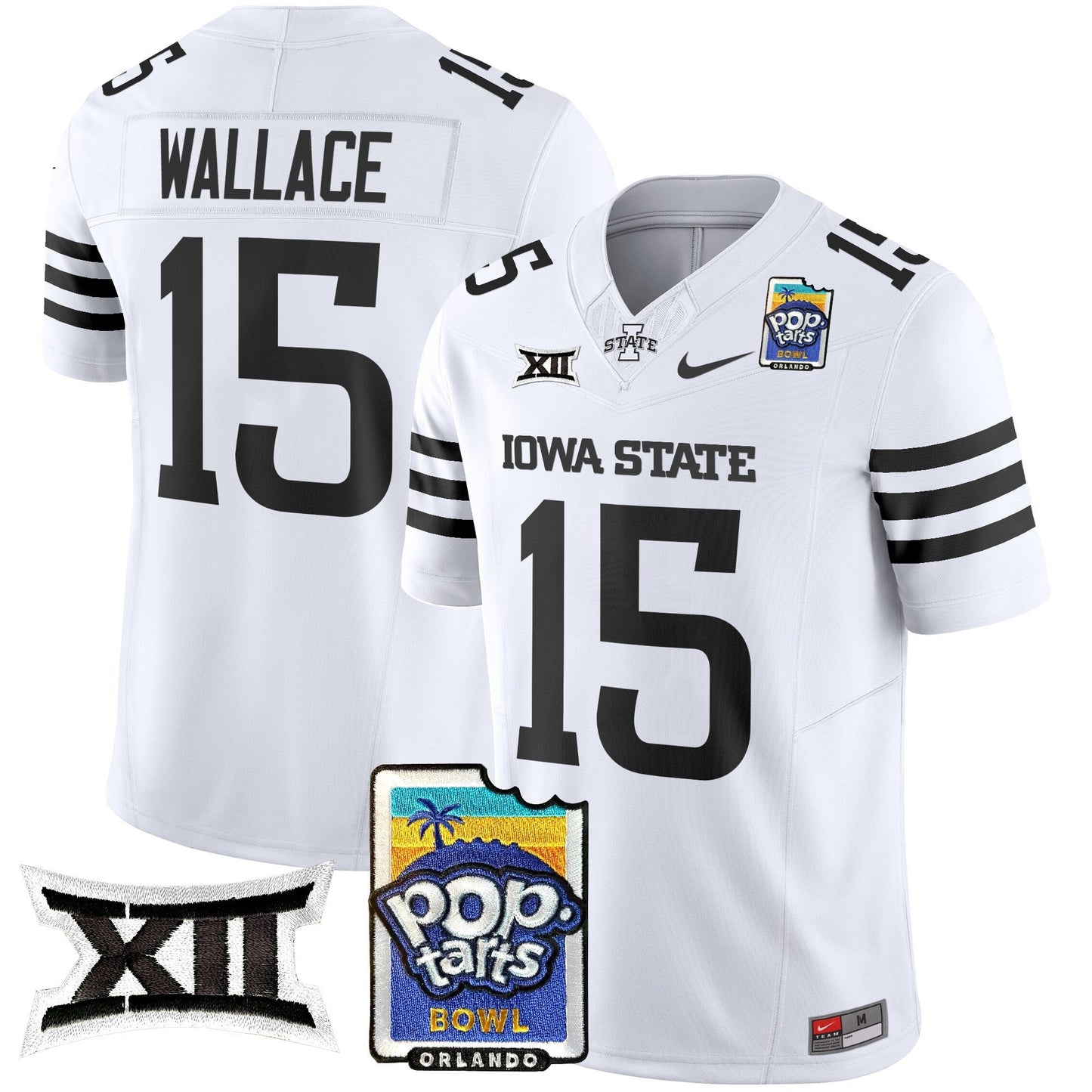 Iowa State Cyclones 2025 PopTarts Bowl Patch Vapor Limited Jersey - All Stitched