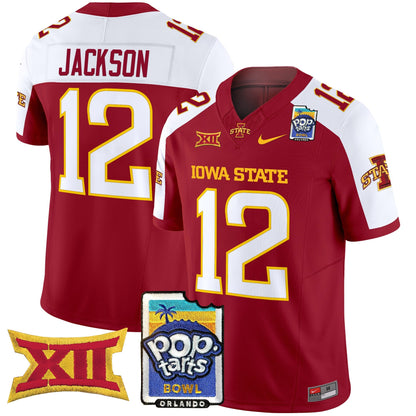 Iowa State Cyclones 2025 PopTarts Bowl Patch Vapor Limited Jersey - All Stitched
