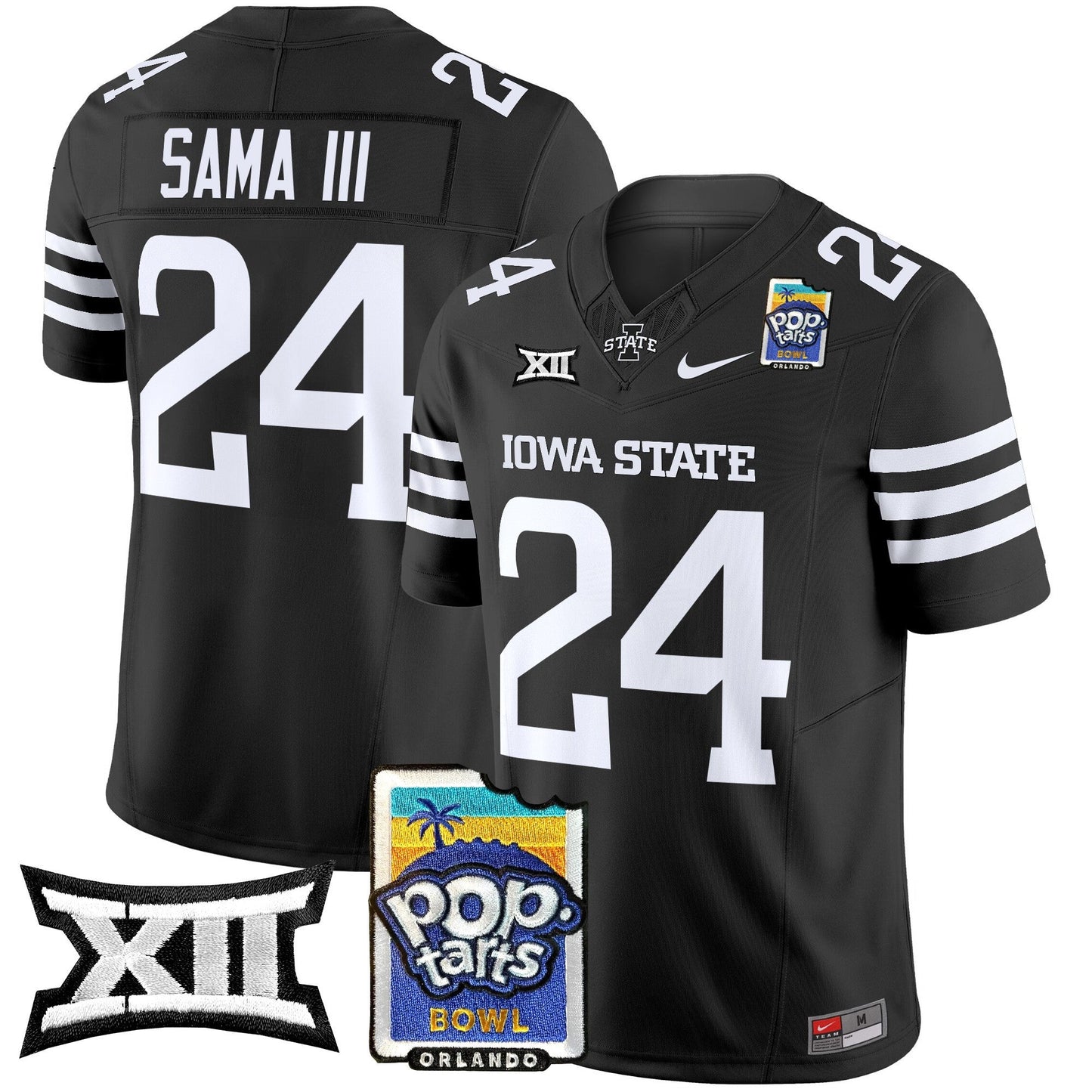 Iowa State Cyclones 2025 PopTarts Bowl Patch Vapor Limited Jersey - All Stitched