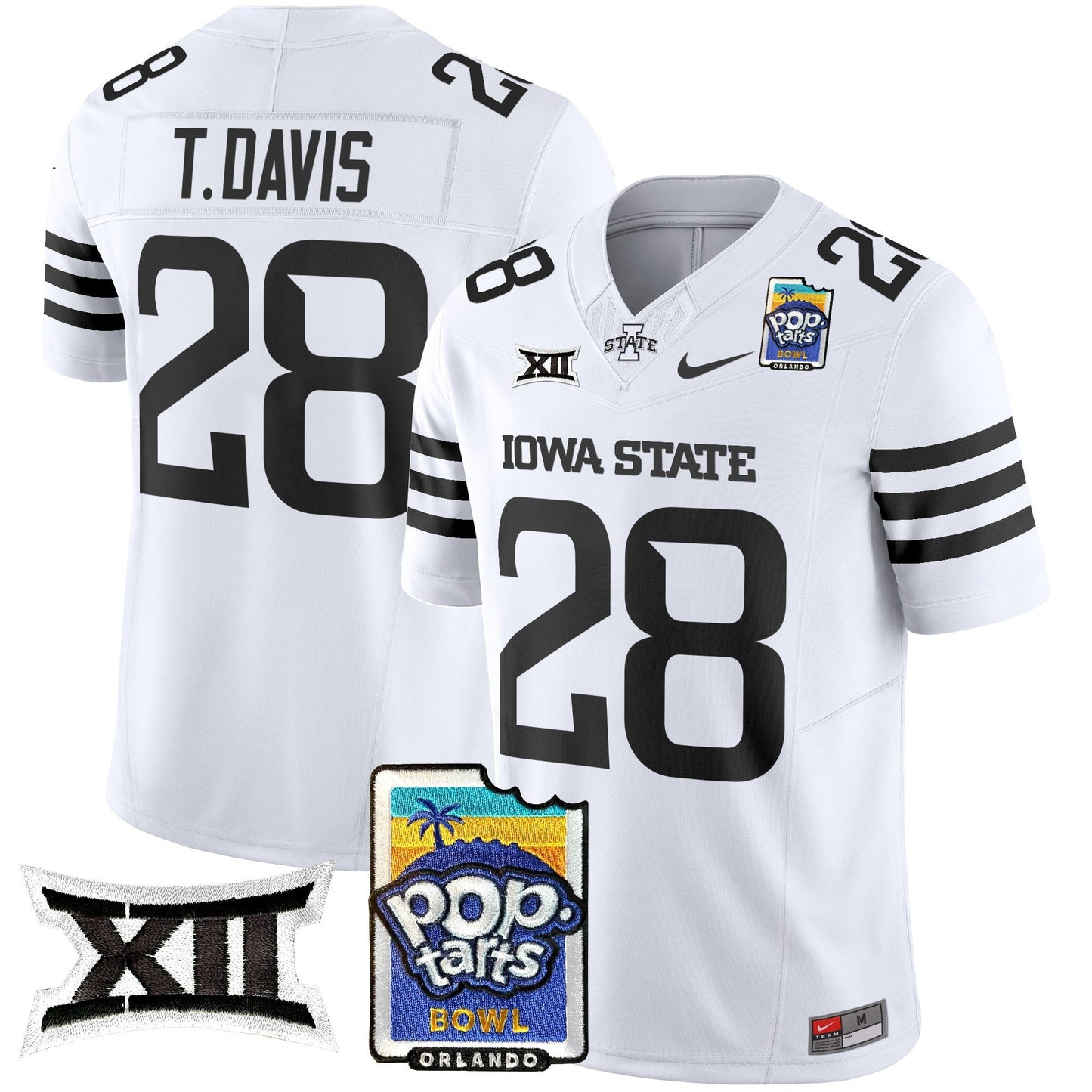 Iowa State Cyclones 2025 PopTarts Bowl Patch Vapor Limited Jersey - All Stitched