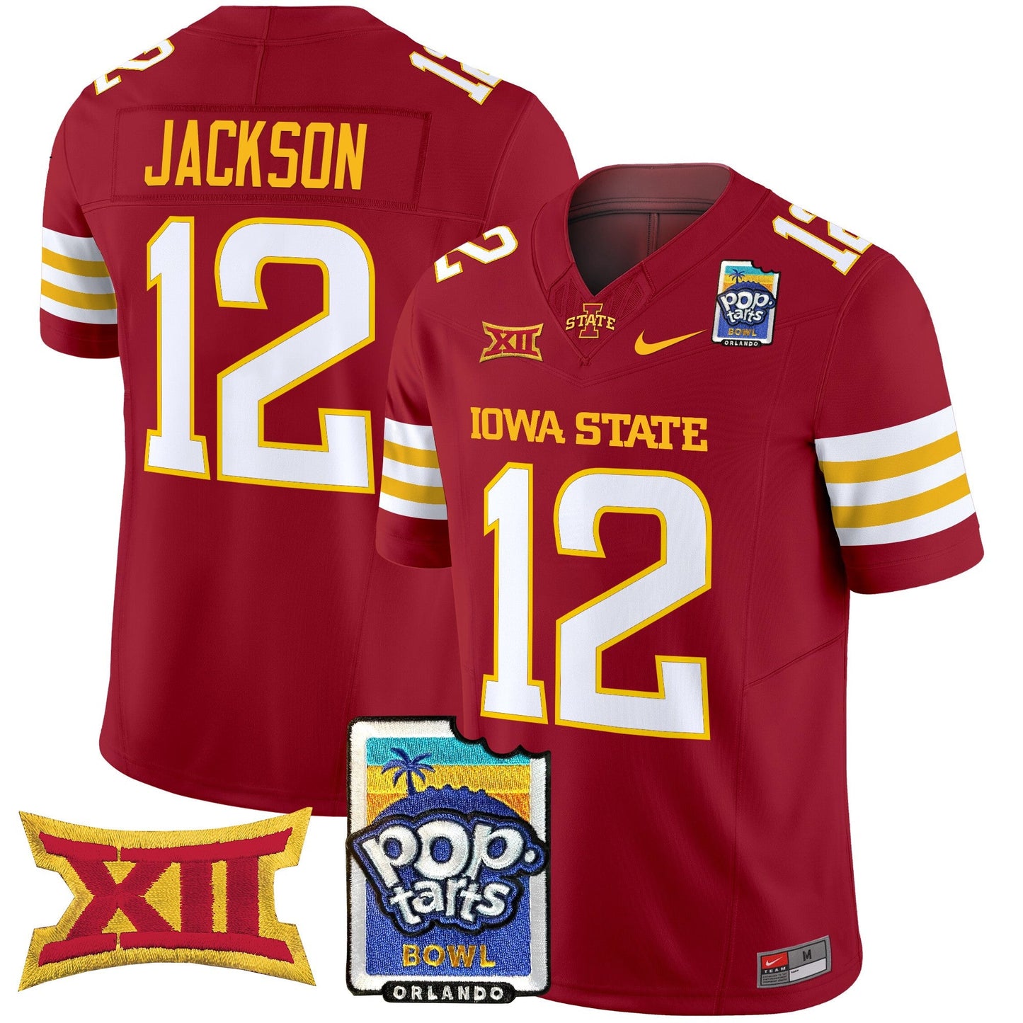 Iowa State Cyclones 2025 PopTarts Bowl Patch Vapor Limited Jersey - All Stitched