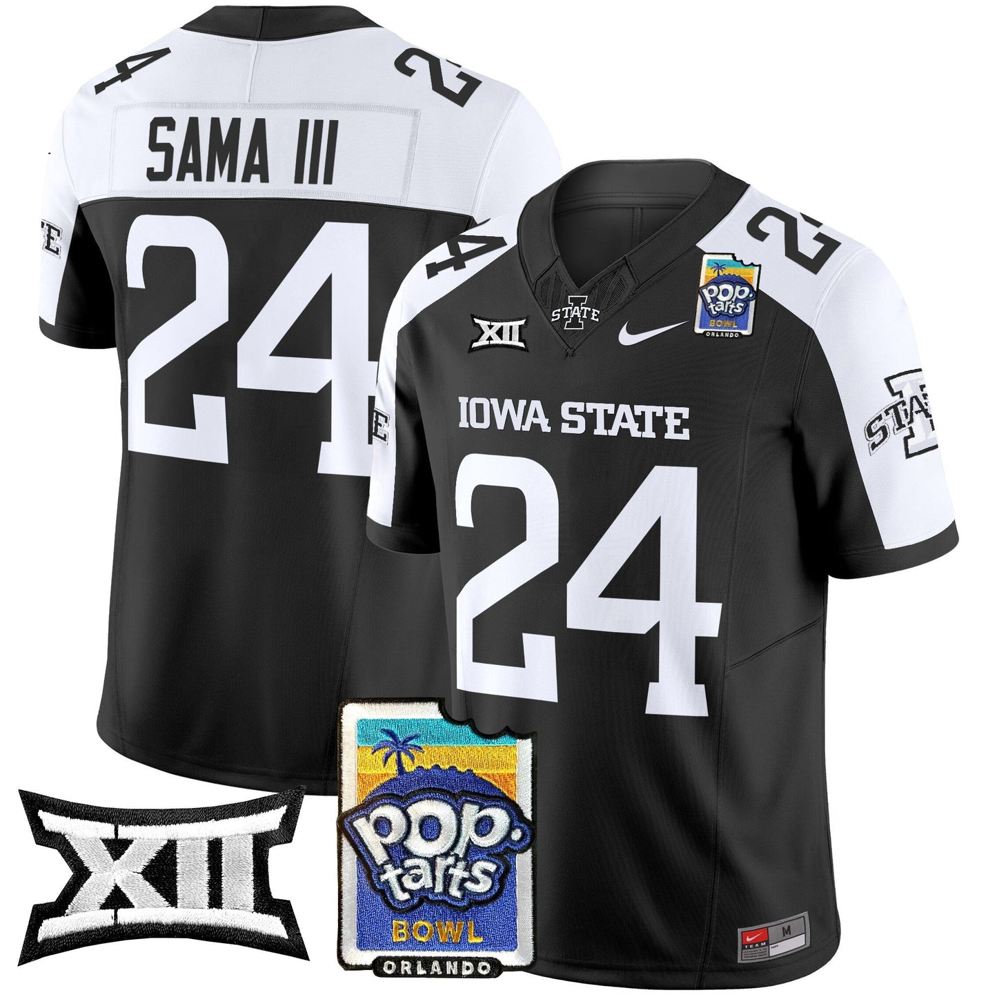 Iowa State Cyclones 2025 PopTarts Bowl Patch Vapor Limited Jersey - All Stitched