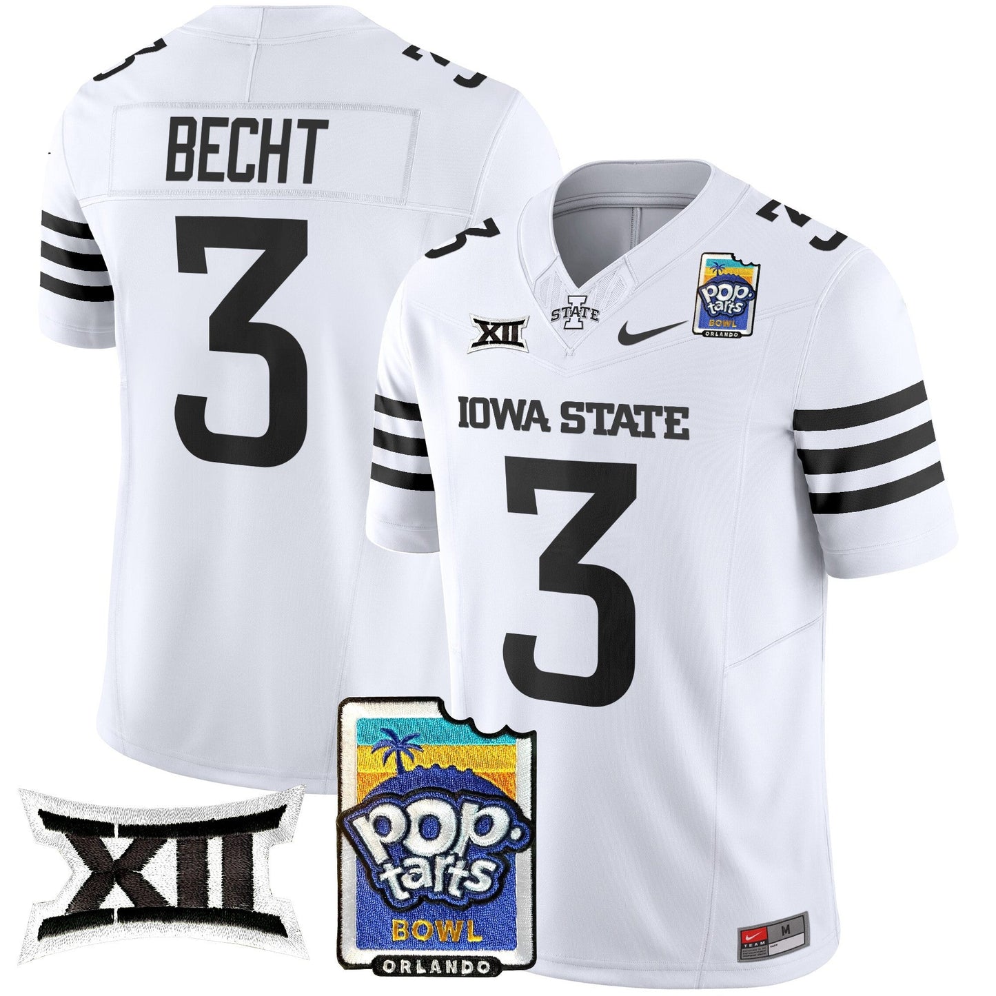 Iowa State Cyclones 2025 PopTarts Bowl Patch Vapor Limited Jersey - All Stitched