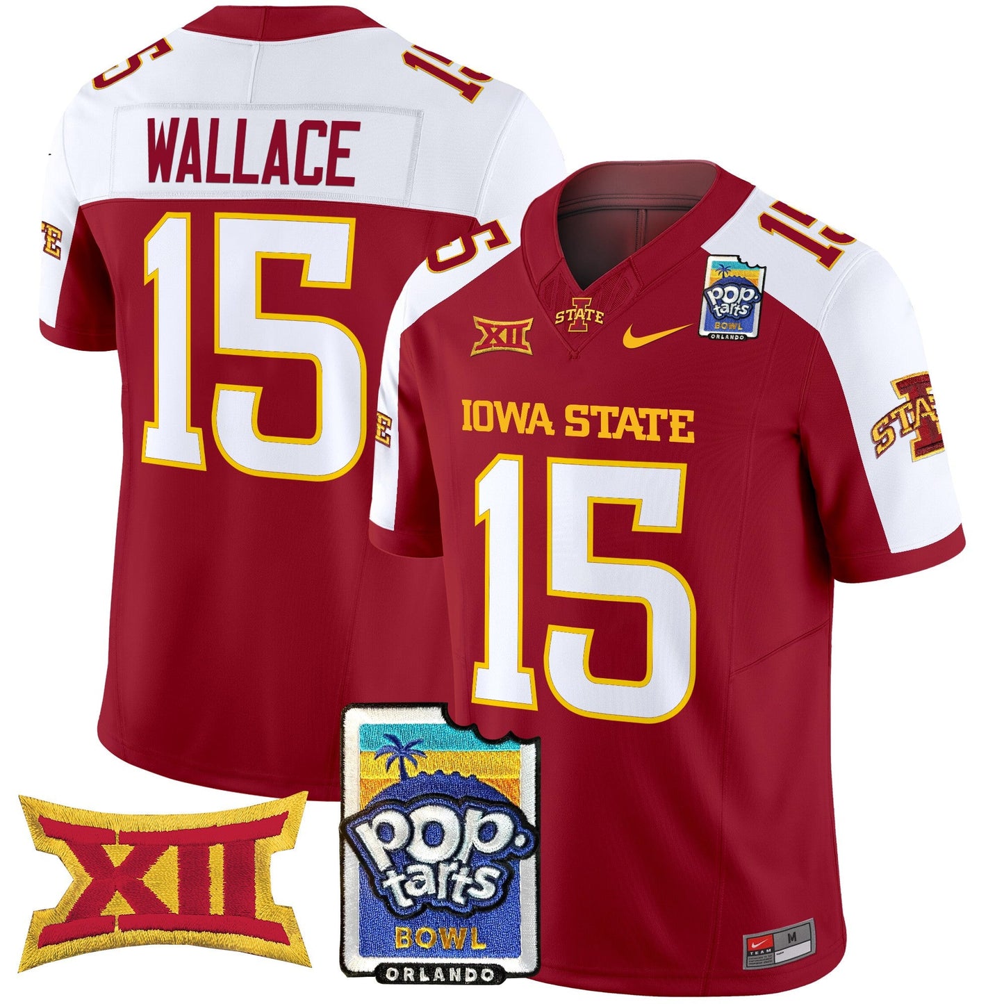 Iowa State Cyclones 2025 PopTarts Bowl Patch Vapor Limited Jersey - All Stitched