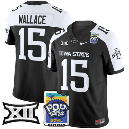 Iowa State Cyclones 2025 PopTarts Bowl Patch Vapor Limited Jersey - All Stitched