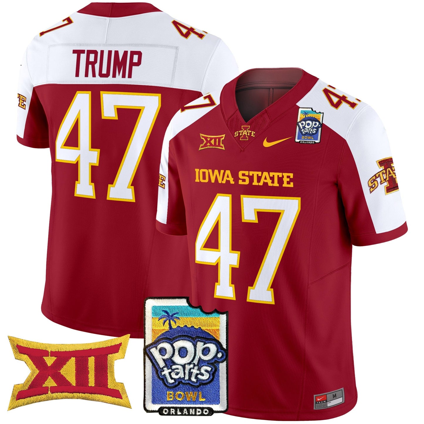 Iowa State Cyclones 2025 PopTarts Bowl Patch Vapor Limited Jersey - All Stitched