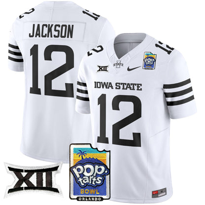 Iowa State Cyclones 2025 PopTarts Bowl Patch Vapor Limited Jersey - All Stitched