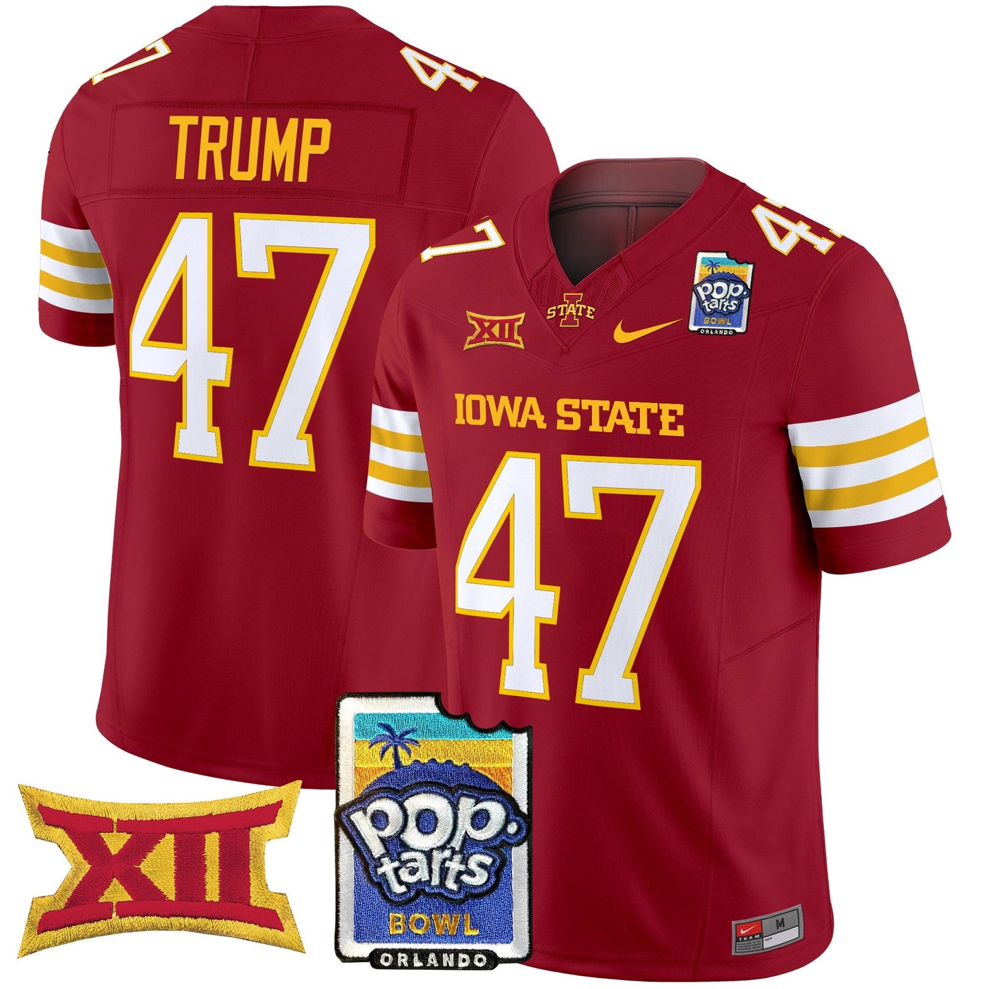 Iowa State Cyclones 2025 PopTarts Bowl Patch Vapor Limited Jersey - All Stitched