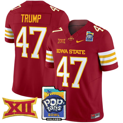 Iowa State Cyclones 2025 PopTarts Bowl Patch Vapor Limited Jersey - All Stitched