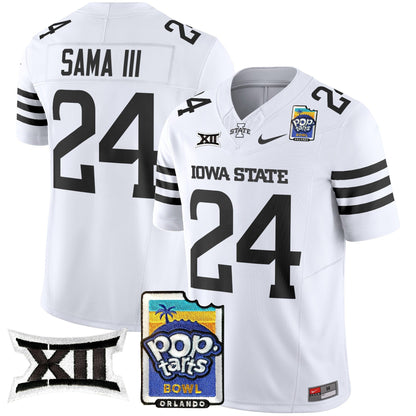 Iowa State Cyclones 2025 PopTarts Bowl Patch Vapor Limited Jersey - All Stitched