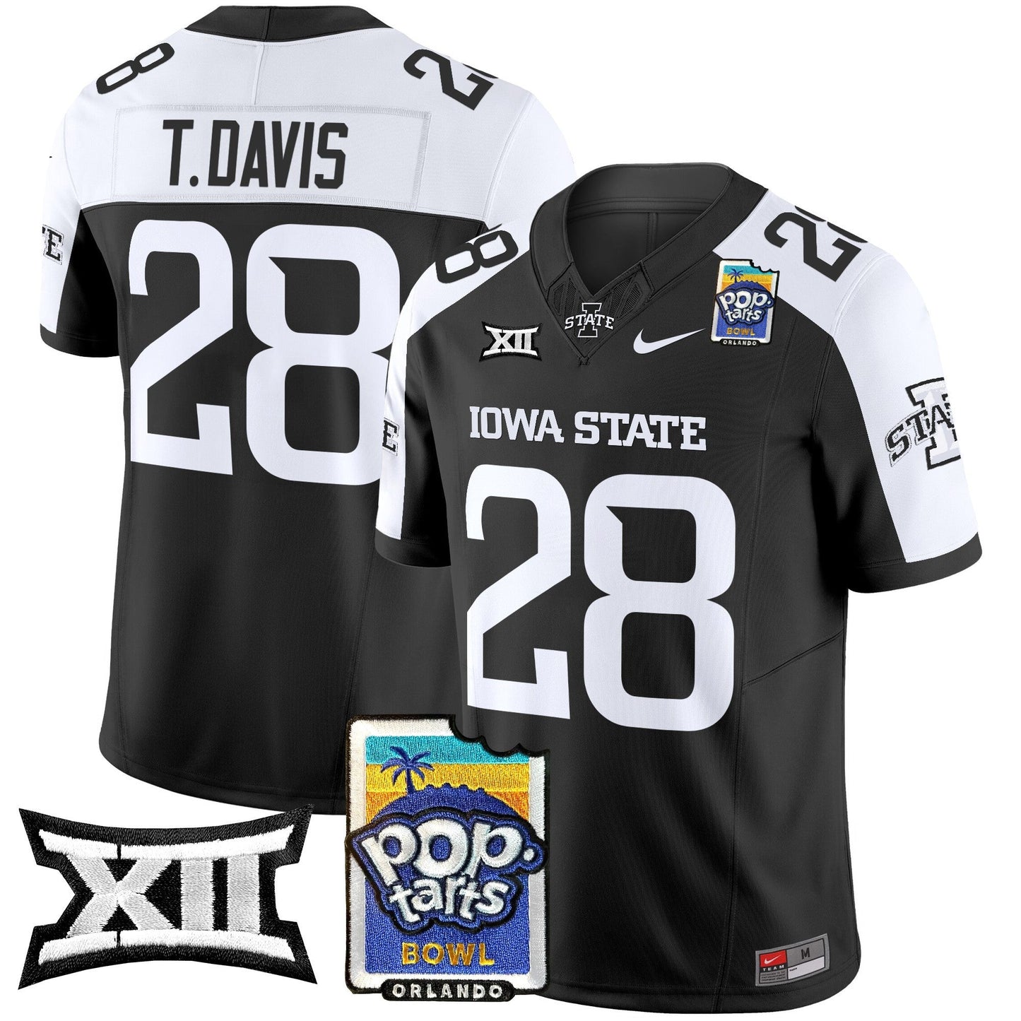 Iowa State Cyclones 2025 PopTarts Bowl Patch Vapor Limited Jersey - All Stitched
