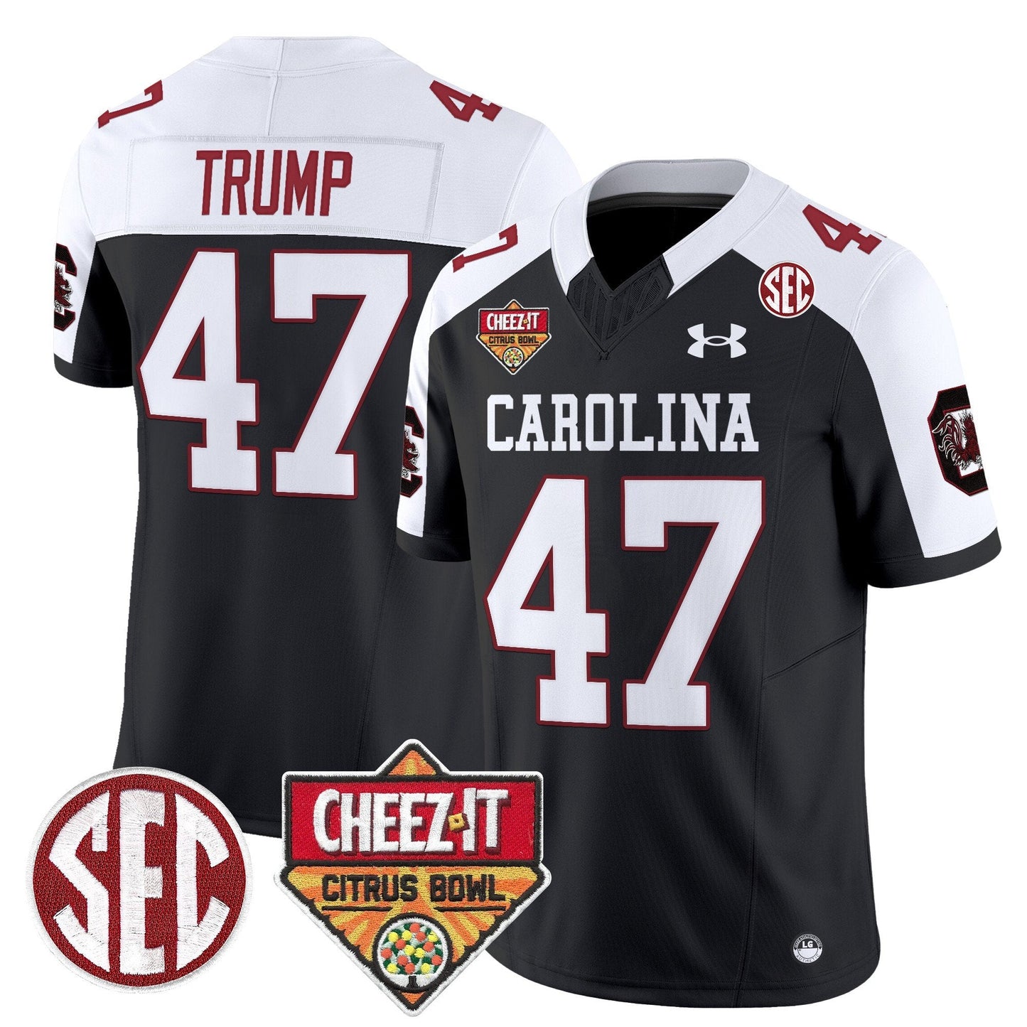 SCAR 1980 Throwback Cheez-It Citrus Bowl Patch Vapor Limited Jersey - All Stitched