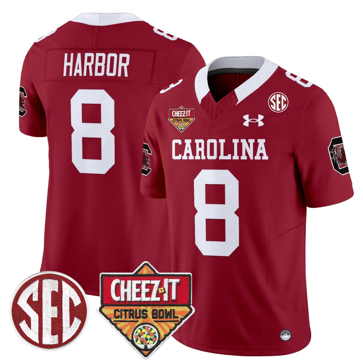 SCAR 1980 Throwback Cheez-It Citrus Bowl Patch Vapor Limited Jersey - All Stitched