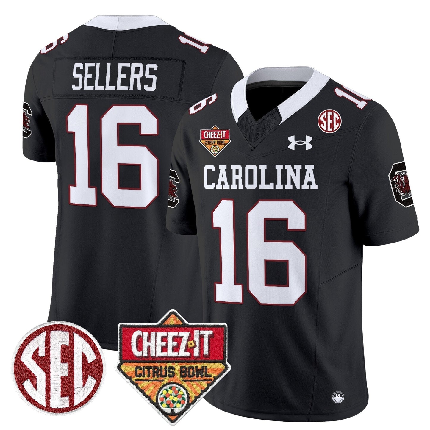 SCAR 1980 Throwback Cheez-It Citrus Bowl Patch Vapor Limited Jersey - All Stitched