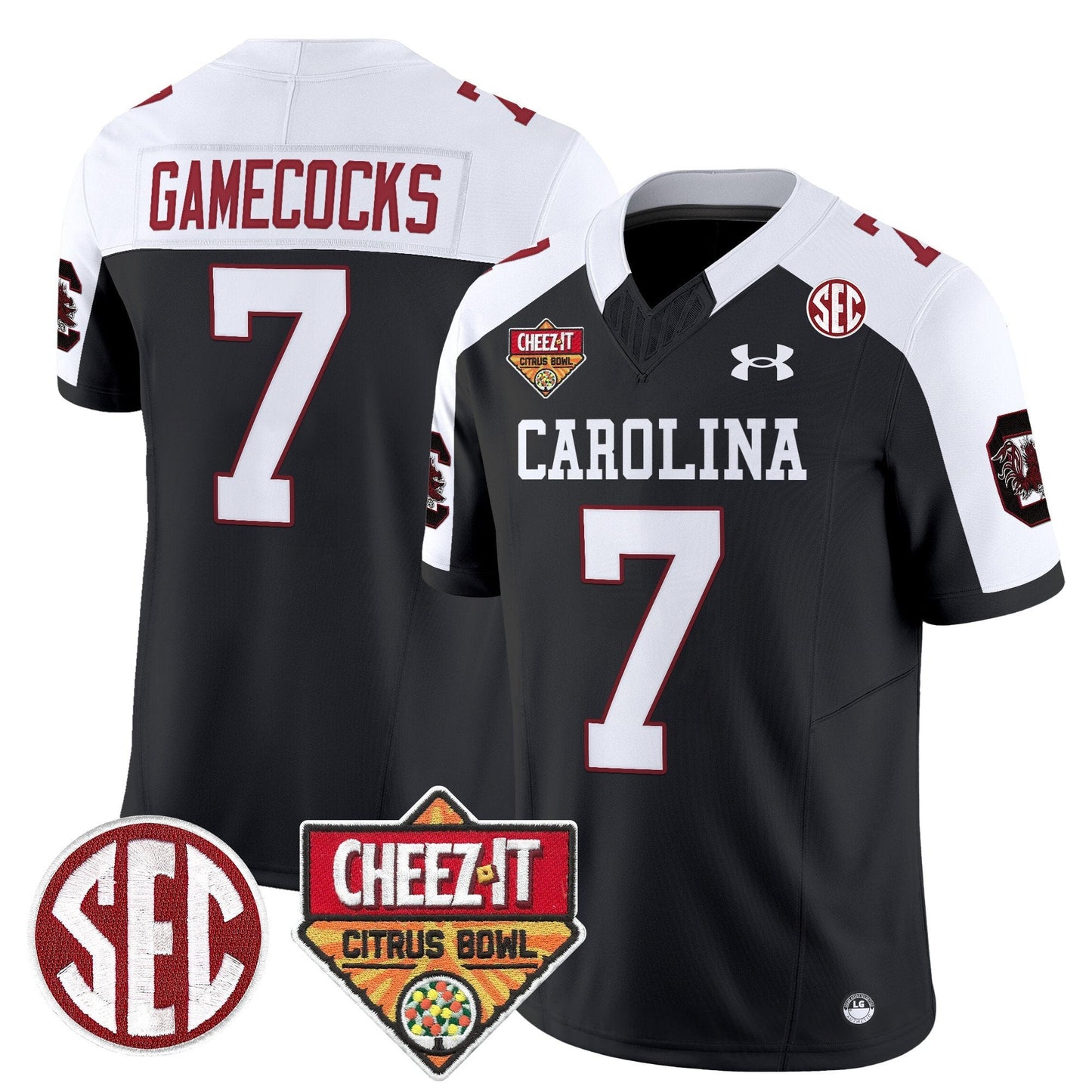 SCAR 1980 Throwback Cheez-It Citrus Bowl Patch Vapor Limited Jersey - All Stitched