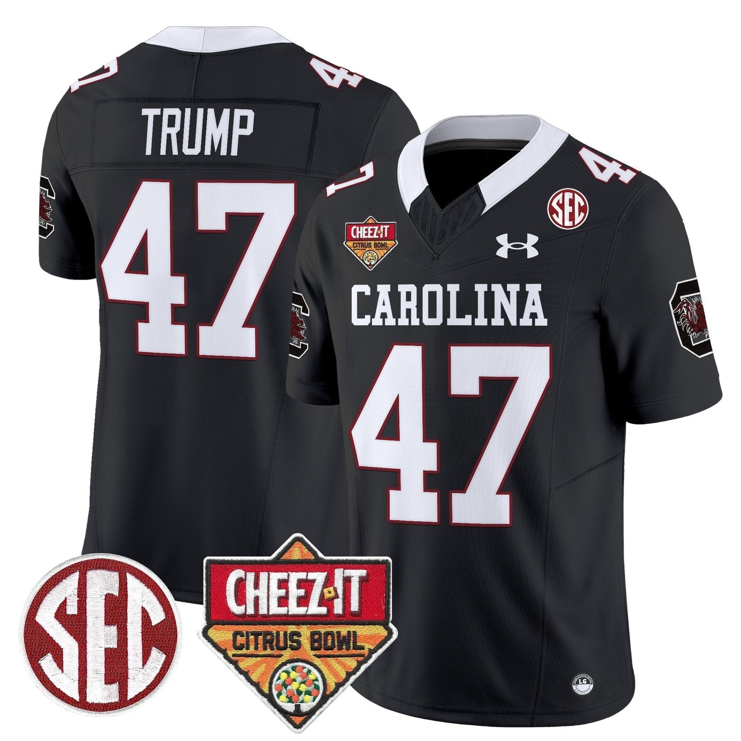 SCAR 1980 Throwback Cheez-It Citrus Bowl Patch Vapor Limited Jersey - All Stitched