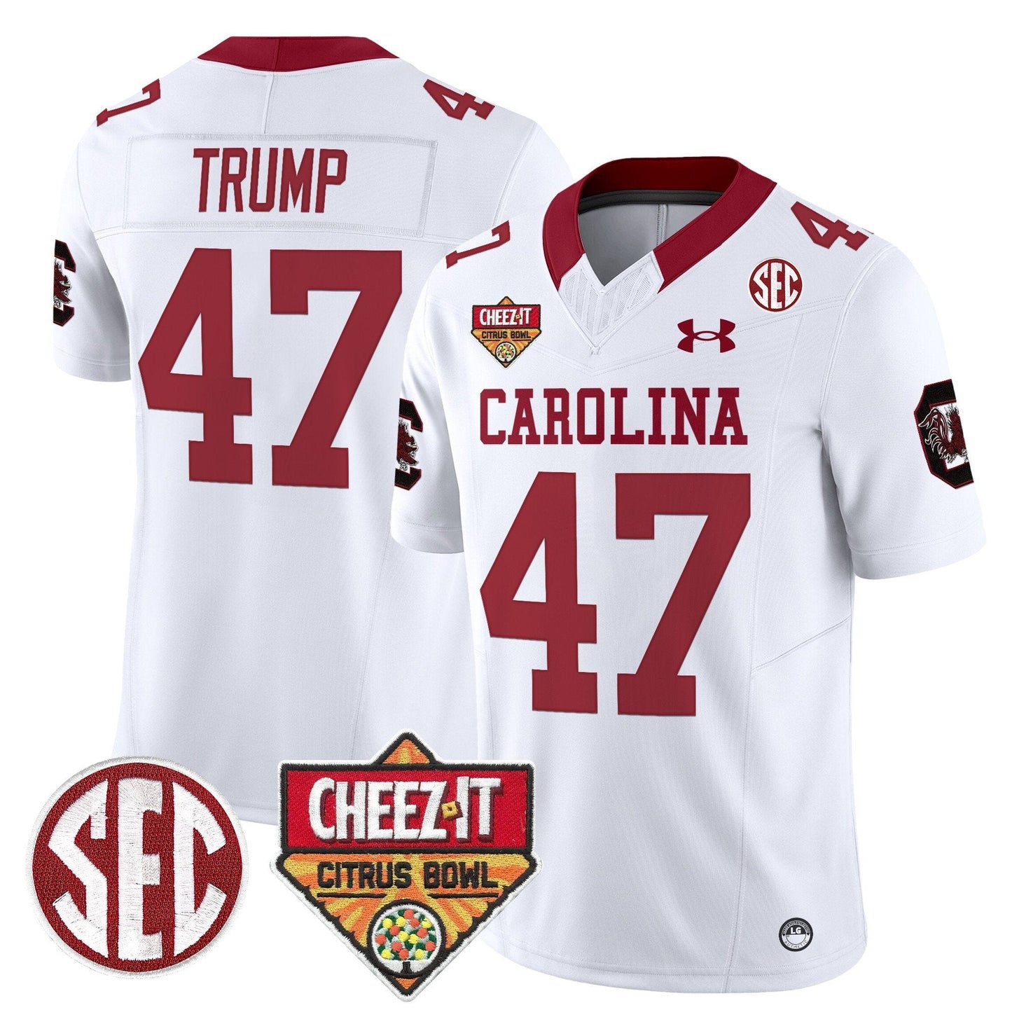 SCAR 1980 Throwback Cheez-It Citrus Bowl Patch Vapor Limited Jersey - All Stitched