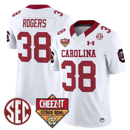 SCAR 1980 Throwback Cheez-It Citrus Bowl Patch Vapor Limited Jersey - All Stitched