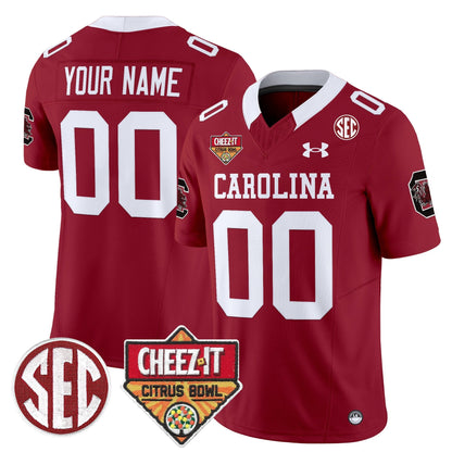 SCAR 1980 Throwback Cheez-It Citrus Bowl Patch Vapor Limited Custom Jersey - All Stitched