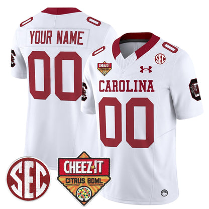 SCAR 1980 Throwback Cheez-It Citrus Bowl Patch Vapor Limited Custom Jersey - All Stitched