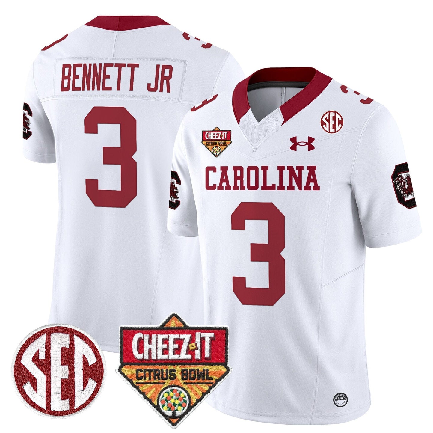 SCAR 1980 Throwback Cheez-It Citrus Bowl Patch Vapor Limited Jersey - All Stitched