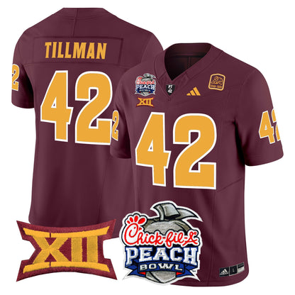 Arizona State Sun Devils 2025 Peach Bowl Vapor Limited Jersey - All Stitched