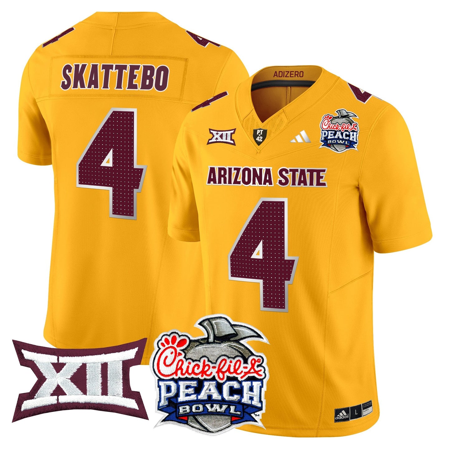 Arizona State Sun Devils 2025 Peach Bowl Vapor Limited Jersey - All Stitched